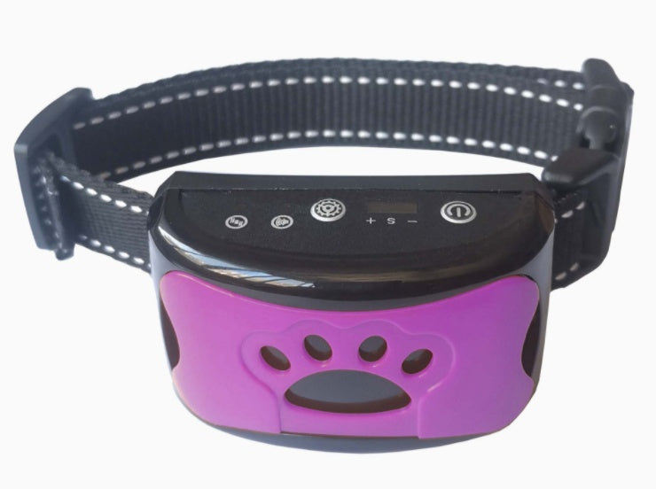 Collier de dressage pour chien, étanche, électrique, télécommande, rechargeable, anti-aboiement, avec son de vibration et de choc